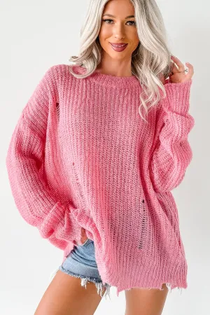 Breathable Construction TaglessCollar The Soft Life Signature 8 Solid Knit Pullover (Pink)