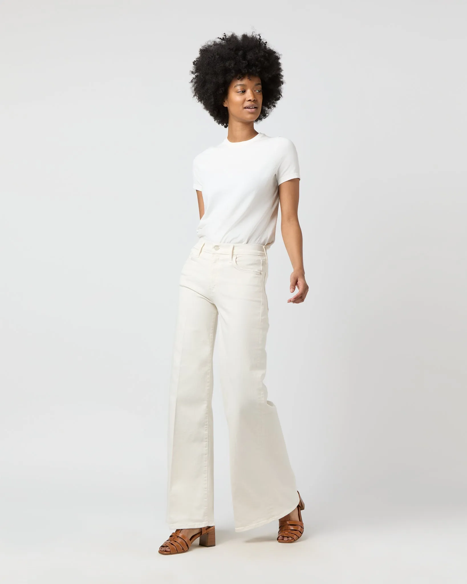The Twister Skimp Jean in Cream Puffs