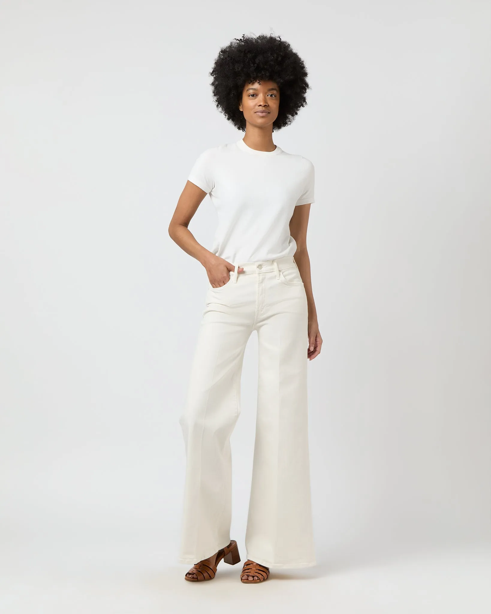 The Twister Skimp Jean in Cream Puffs
