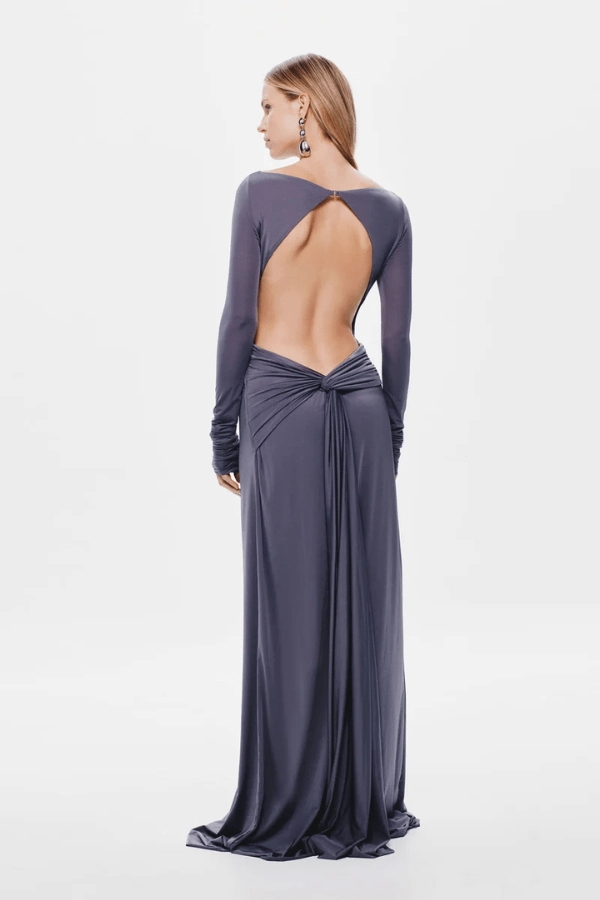The 'Blake' Jersey Long Sleeve Dress Shark Style Base Modern Layers