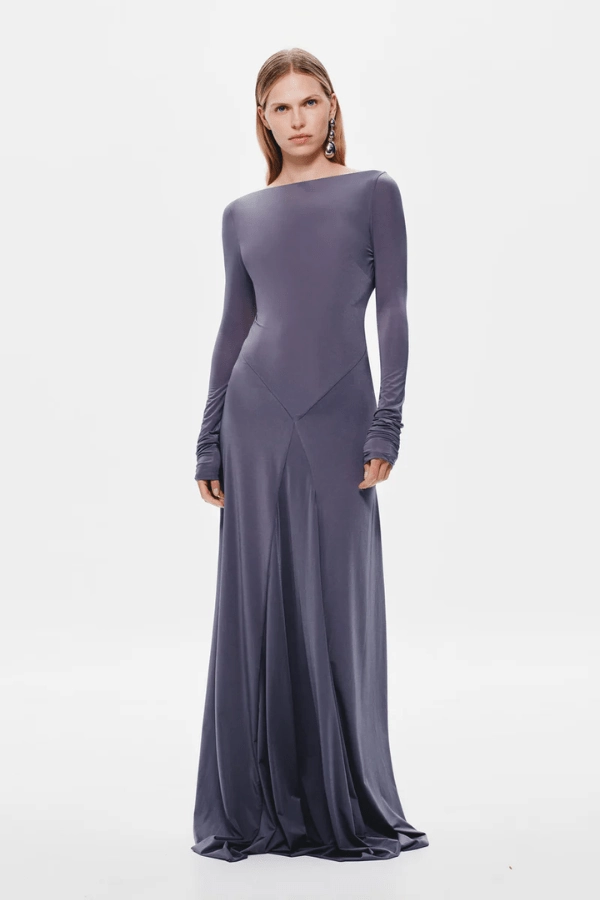 OdorControlTreatment Day Love The 'Blake' Jersey Long Sleeve Dress Shark