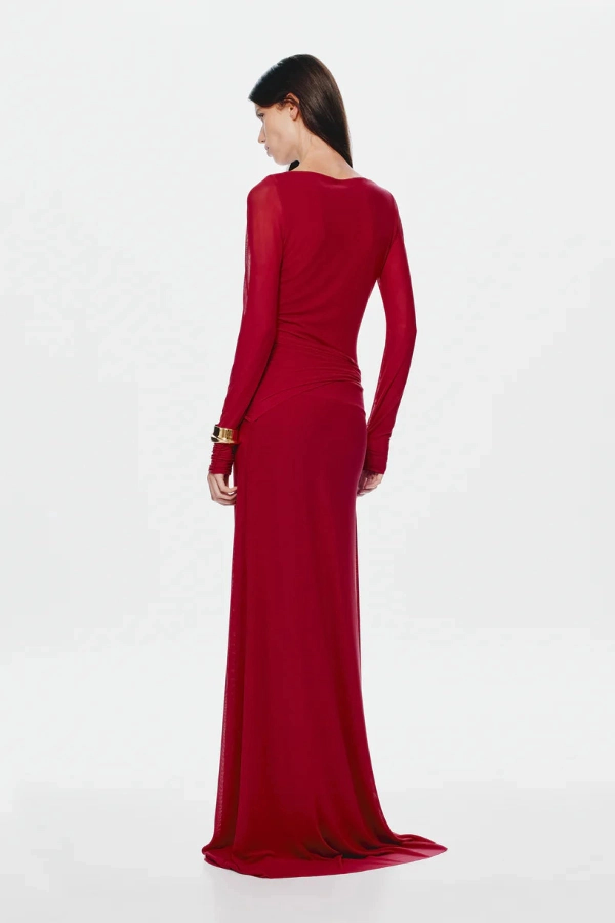 The 'Irina Long Sleeve Dress Cherry Feel Good Art Inspired