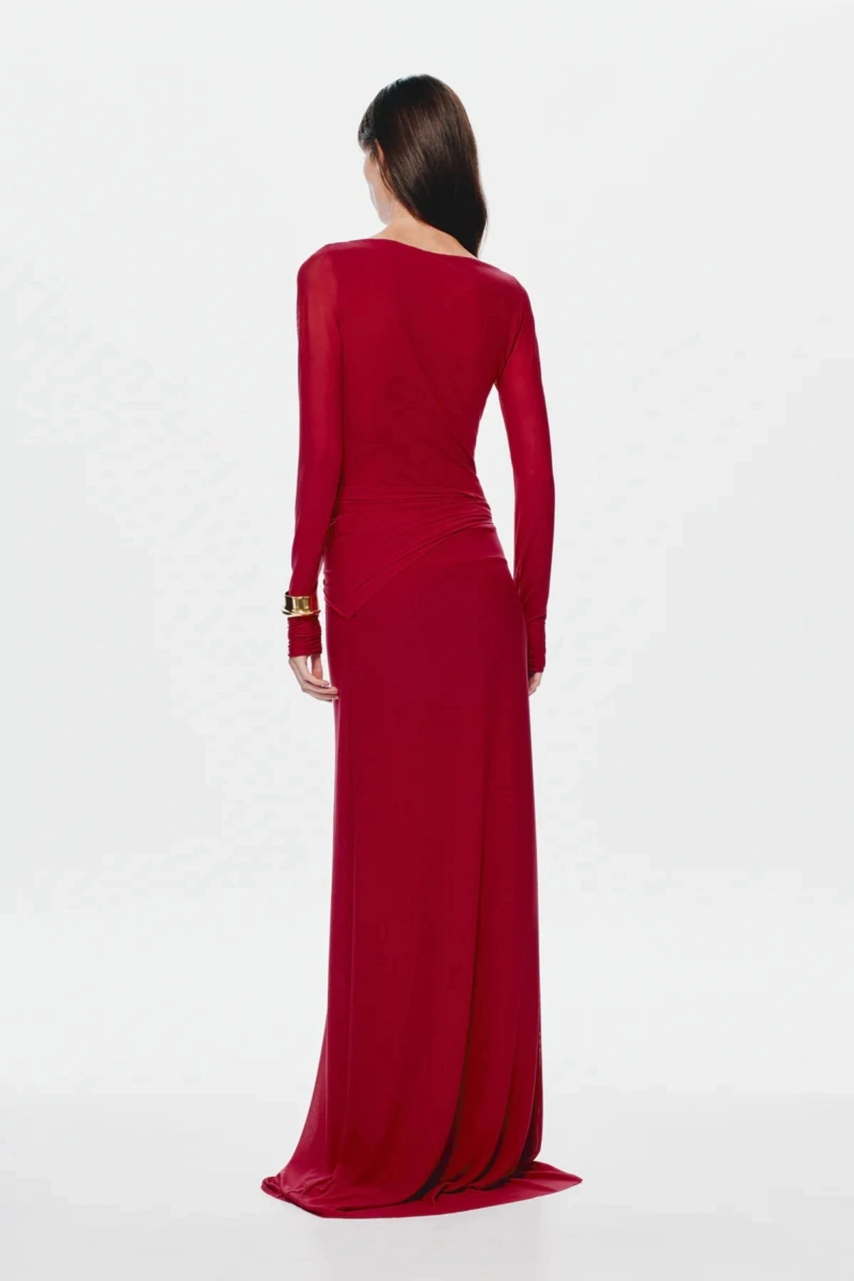 The 'Irina Long Sleeve Dress Cherry Trendy floral dress Whimsical Mood