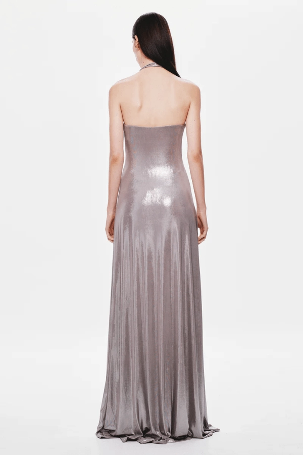 The 'Jennifer' Foil Jersey Cinder Sleek Design Fit