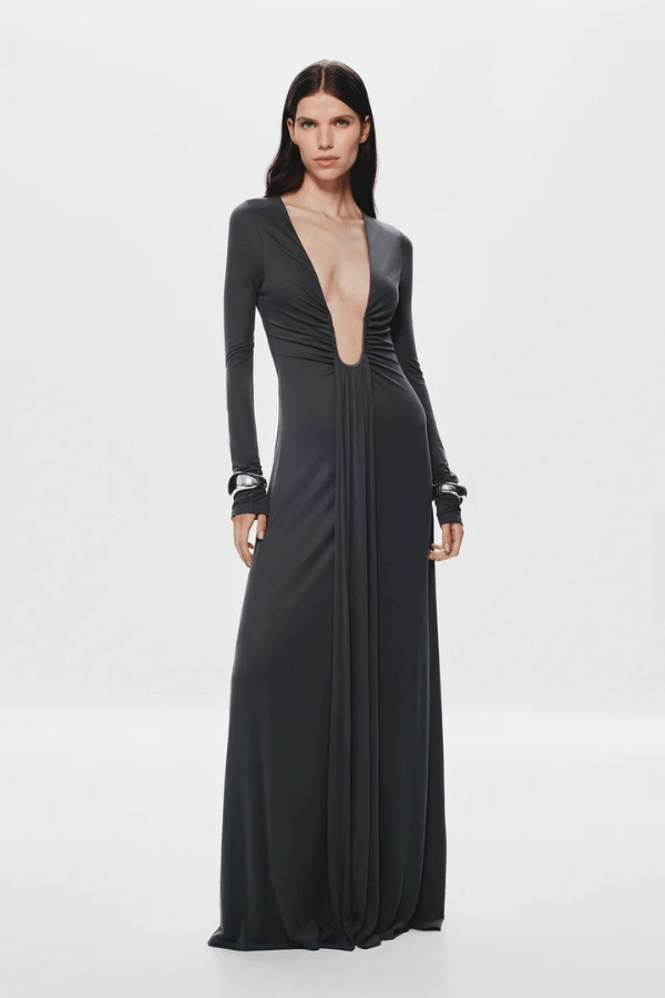 The 'Jennifer' Long Sleeve Dress Vulcan Polished Design