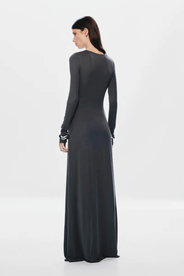 Vibrant Tone The 'Jennifer' Long Sleeve Dress Vulcan