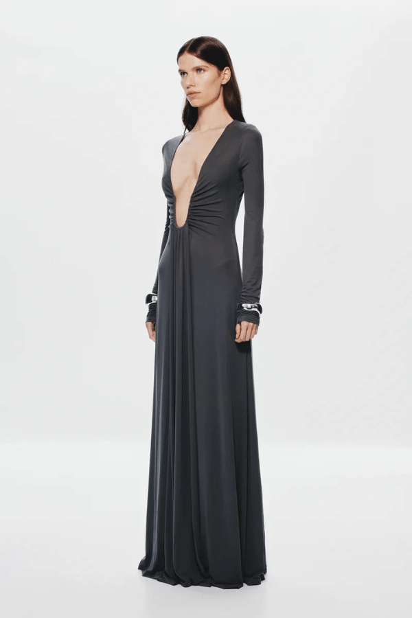 The 'Jennifer' Long Sleeve Dress Vulcan Layering Fit