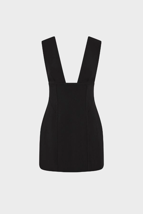 Timeless Comfort Wear spring outfit The 'Marcie' Suiting Mini Dress Black