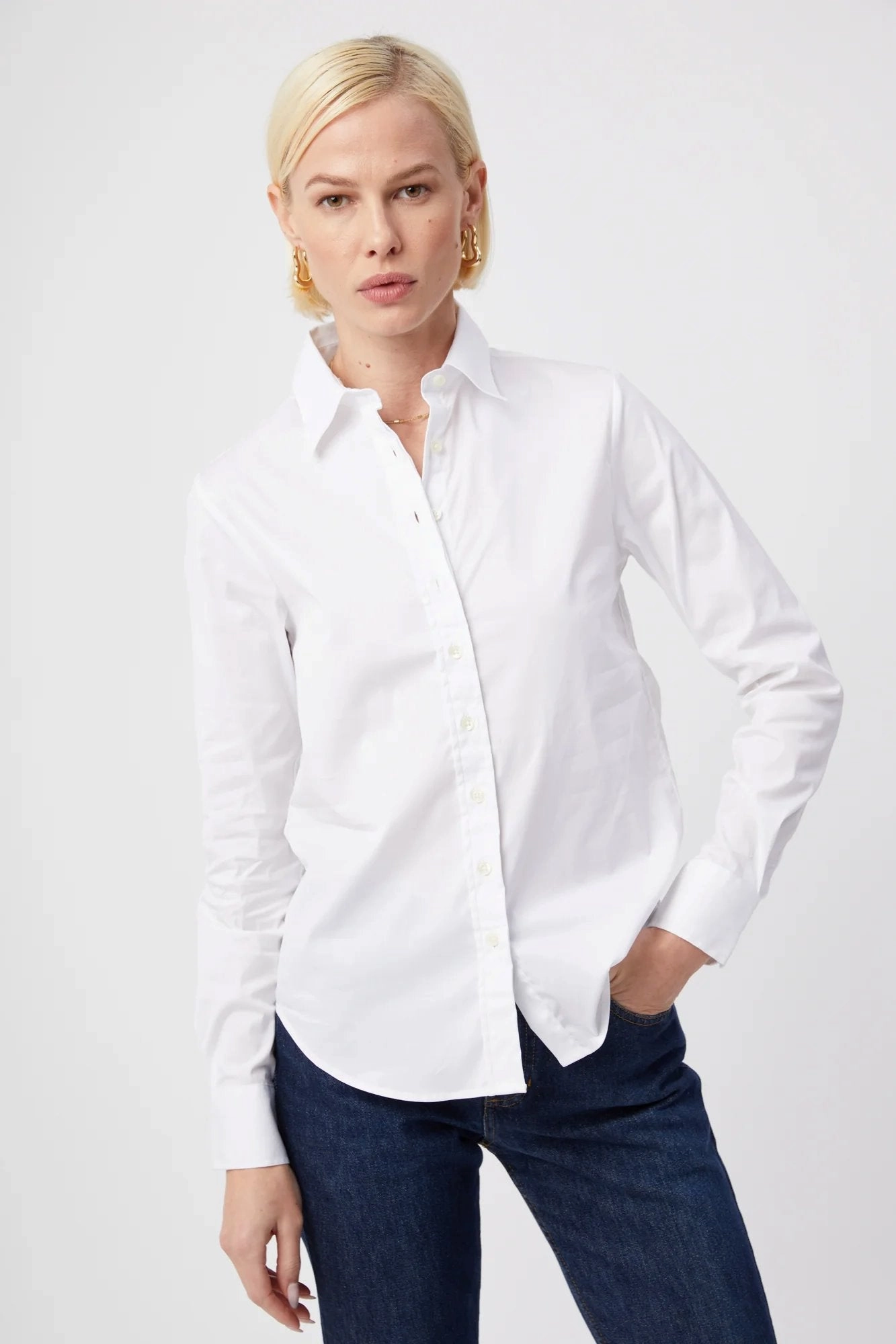 Long Sleeve Shirt The Essentials Icon Shirt White