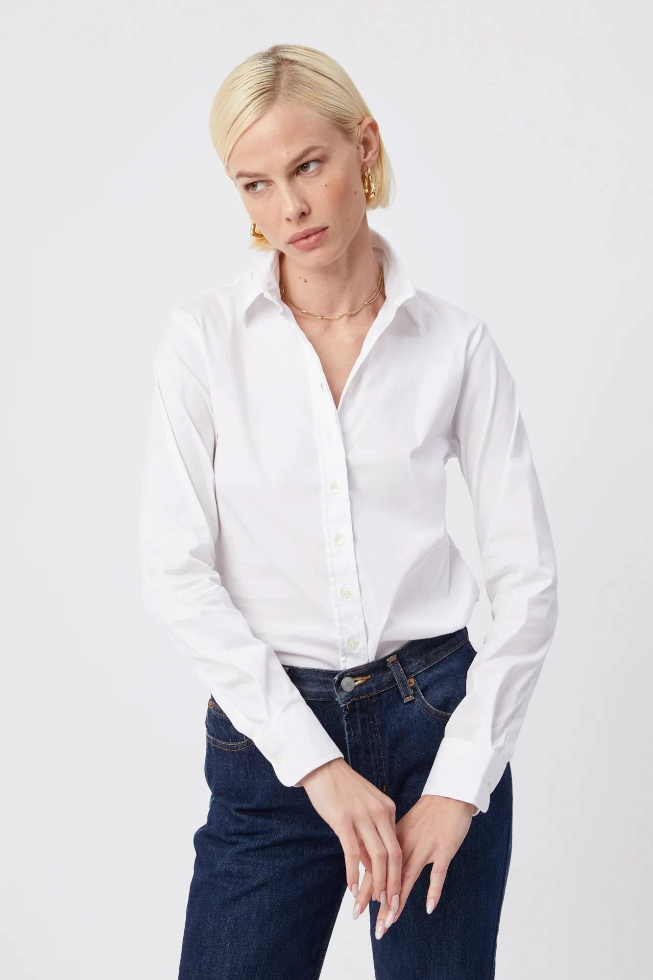 EasyCare Fabric AntiPillingTreatment The Essentials Icon Shirt White