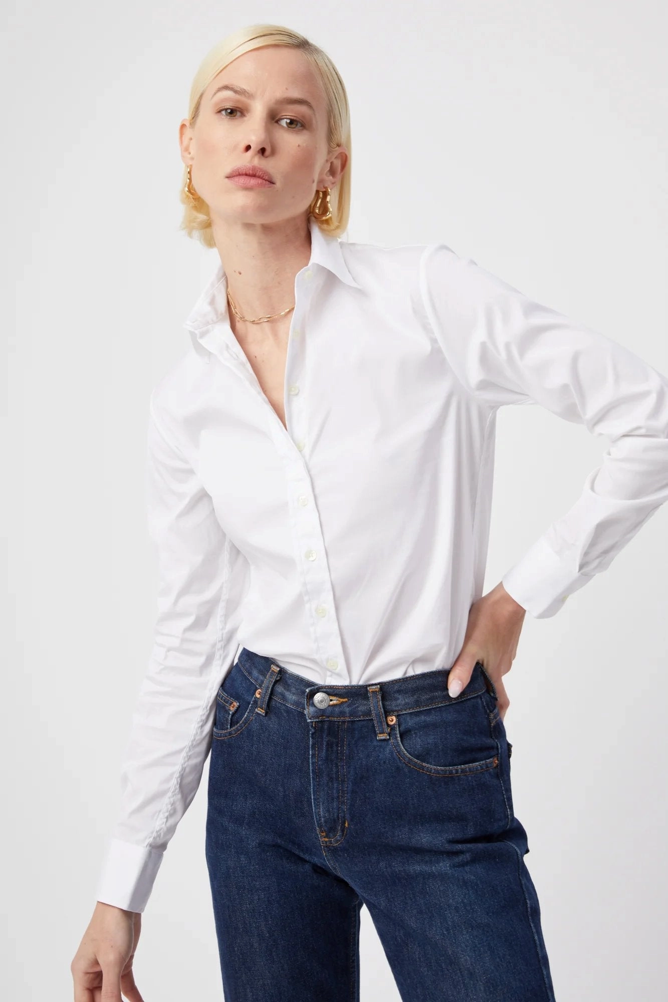 GarmentWashedFinish Tear Resistant The Essentials Icon Shirt White