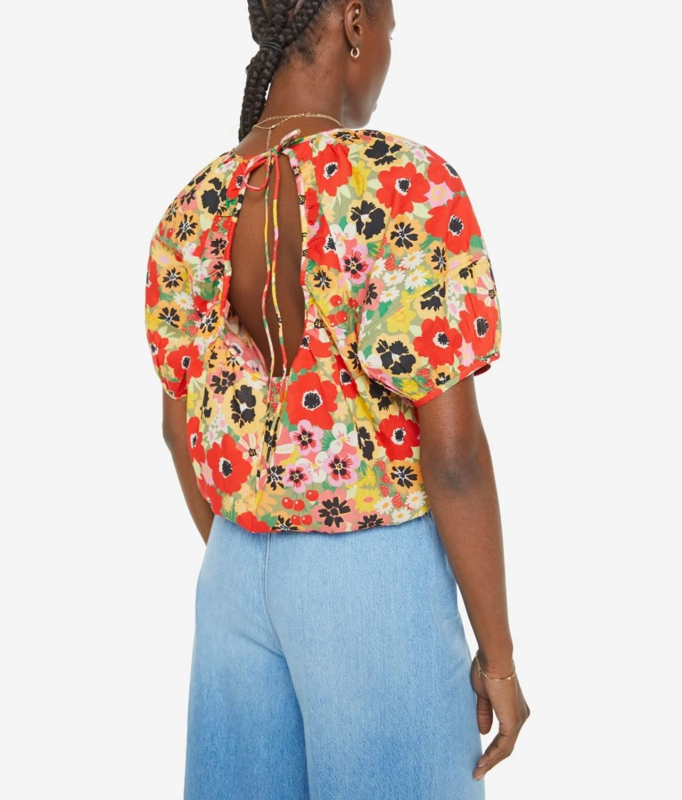 FrictionResistant Fabric Contoured Armhole Design The Party In The Back Shirt Flowers Al Fresco