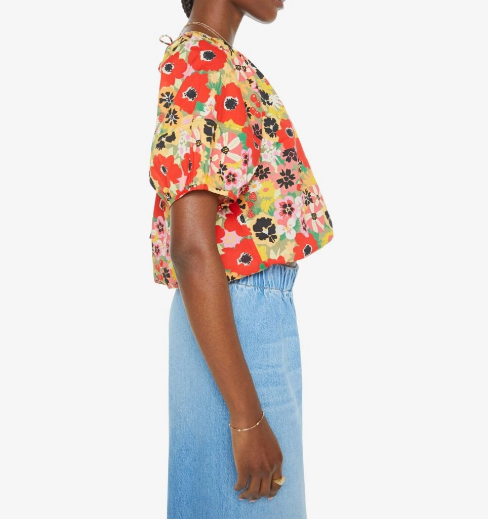 Soft Brushed Lining The Party In The Back Shirt Flowers Al Fresco