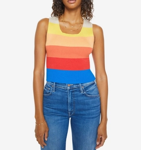 Flexible Shoulder Gusset The Round Neck Rib Tank Over The Horizon