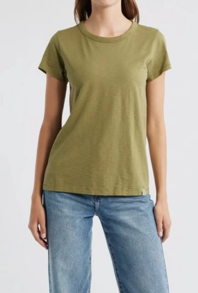 The Slub Tee Olive ZipClosure MultiPanelDesign