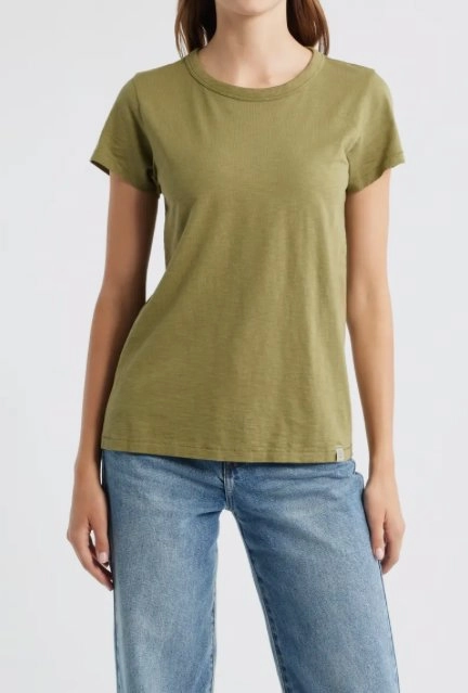 The Slub Tee Olive ZipClosure MultiPanelDesign