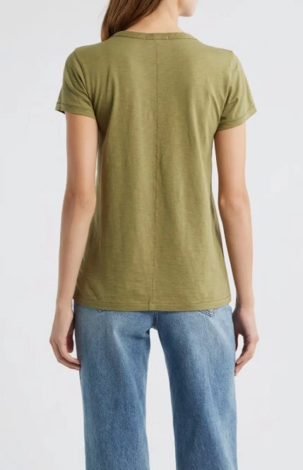 Elastic Edge Binding The Slub Tee Olive
