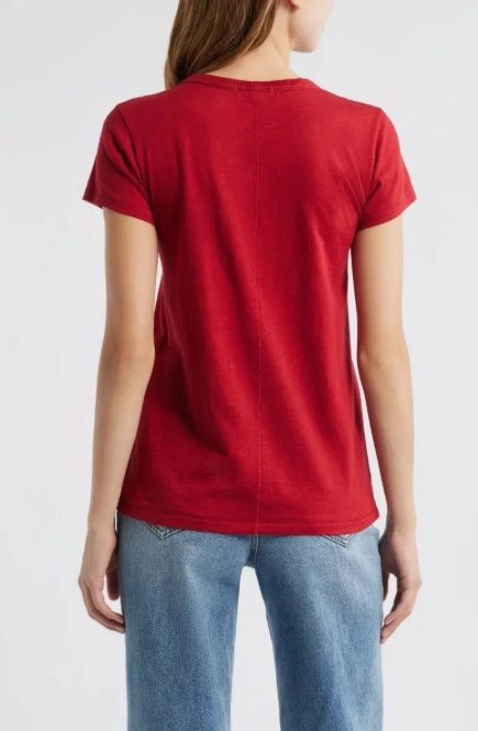 The Slub Tee Ruby Flatlock Seam Technique Wrinkle Resistant Textile