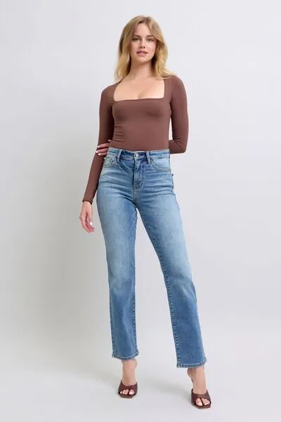 Thermal Lined Straight Leg Jeans