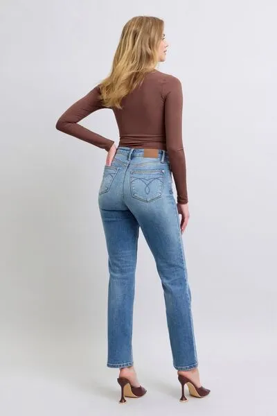 Thermal Lined Straight Leg Jeans