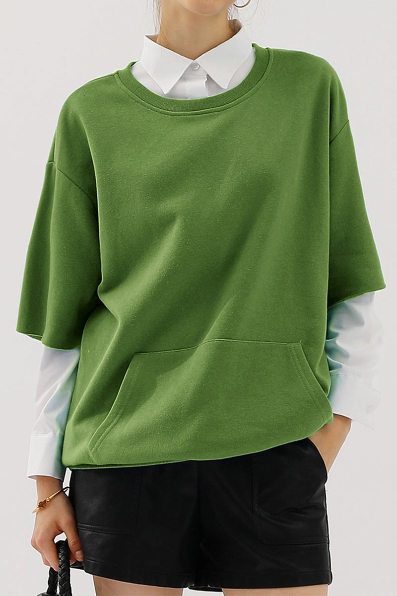 OVERSIZED SWEATSHIRT WITH KANGAROO POCKET Flexible Material Hypoallergenic fabric