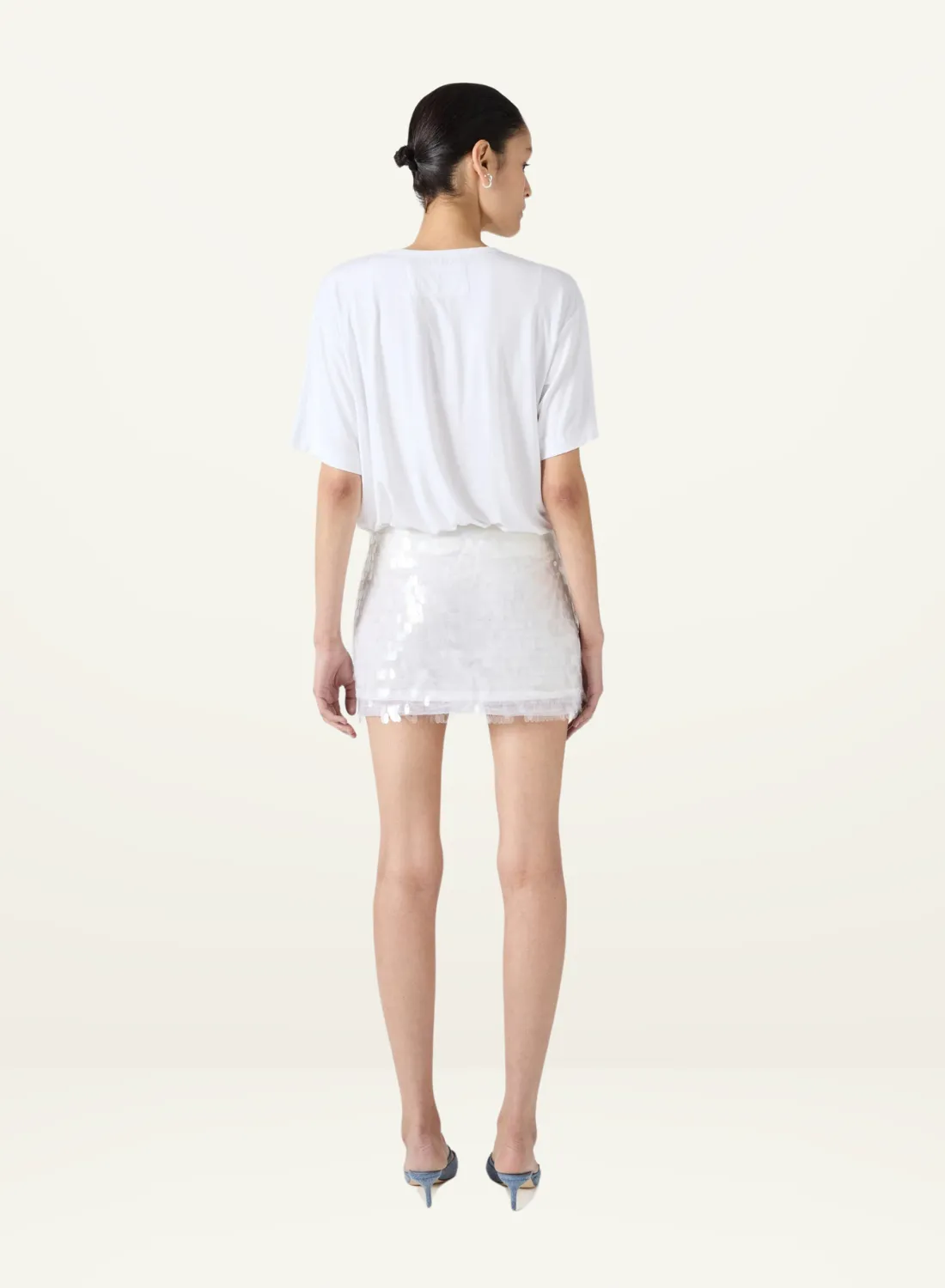 Third Form Luminous Skirt in CREAM