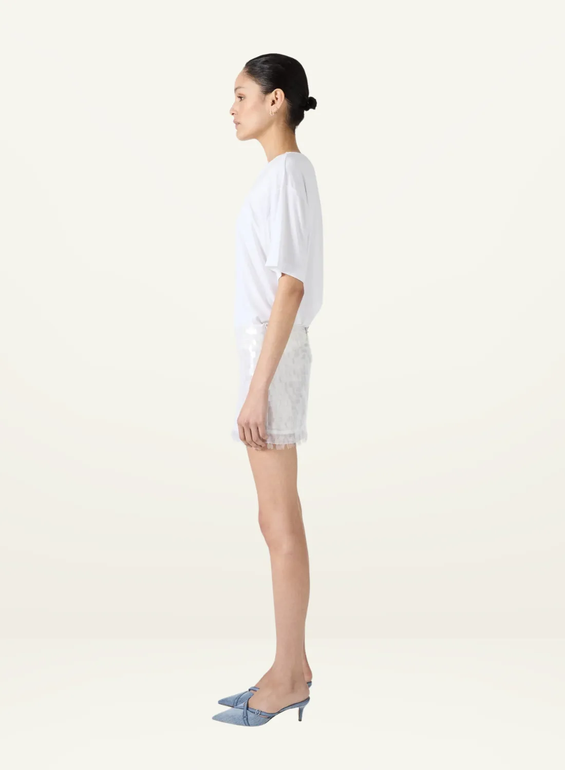 Third Form Luminous Skirt in CREAM