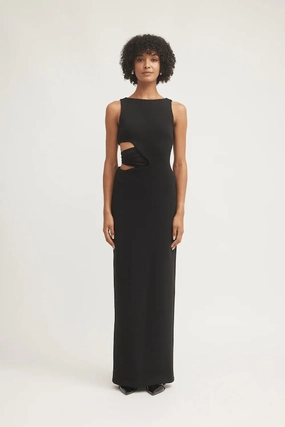 Valentina Dress Black Relax Draping