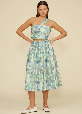 Maternity Friendly SOPHIA FLORAL MIDI SKIRT