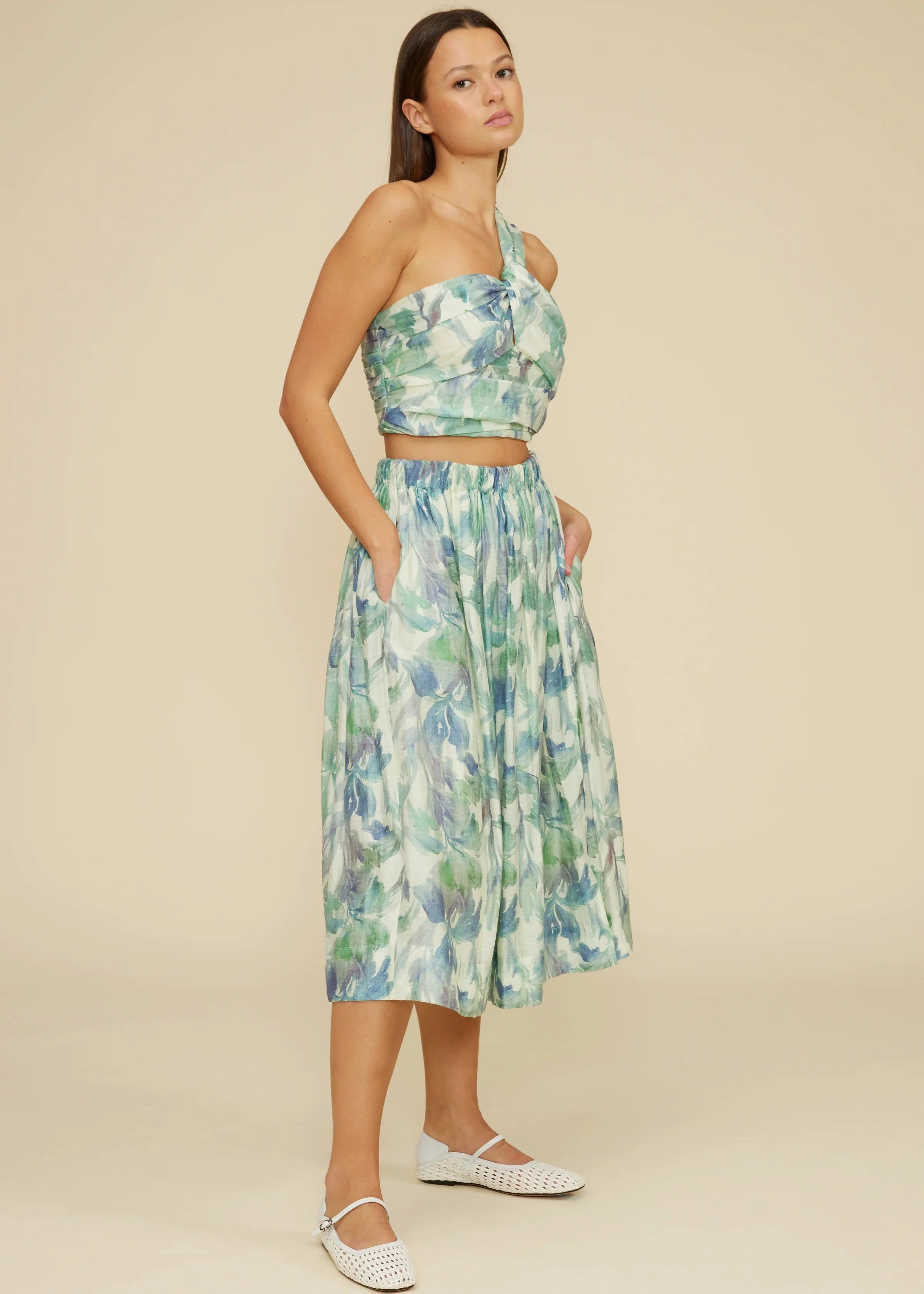 Limited Release SOPHIA FLORAL MIDI SKIRT
