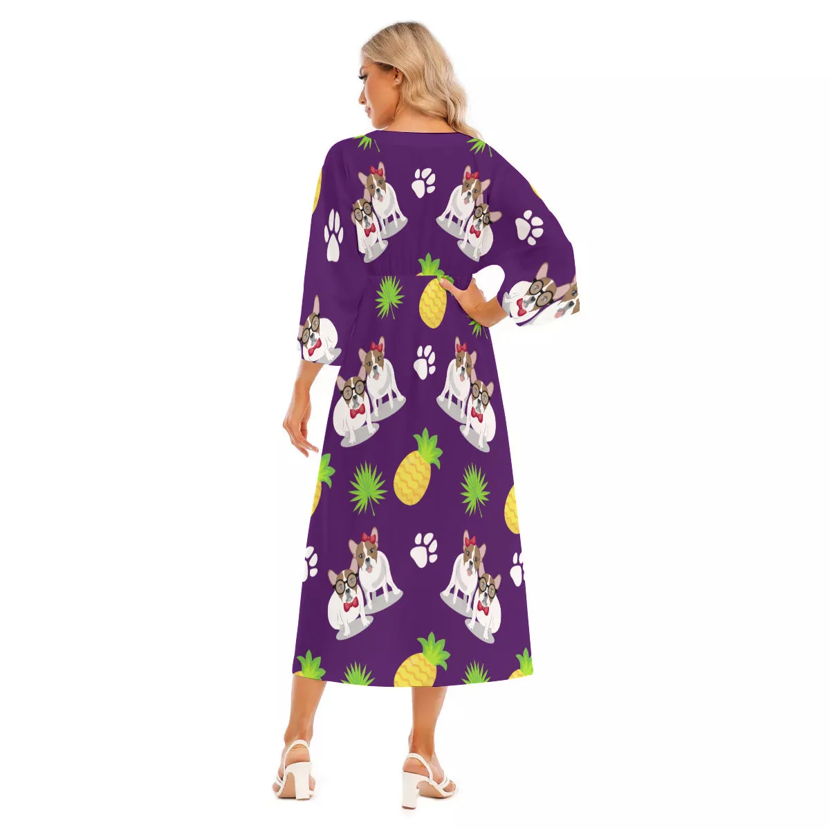 TILLY - Women's Mid-Sleeve Long Dress