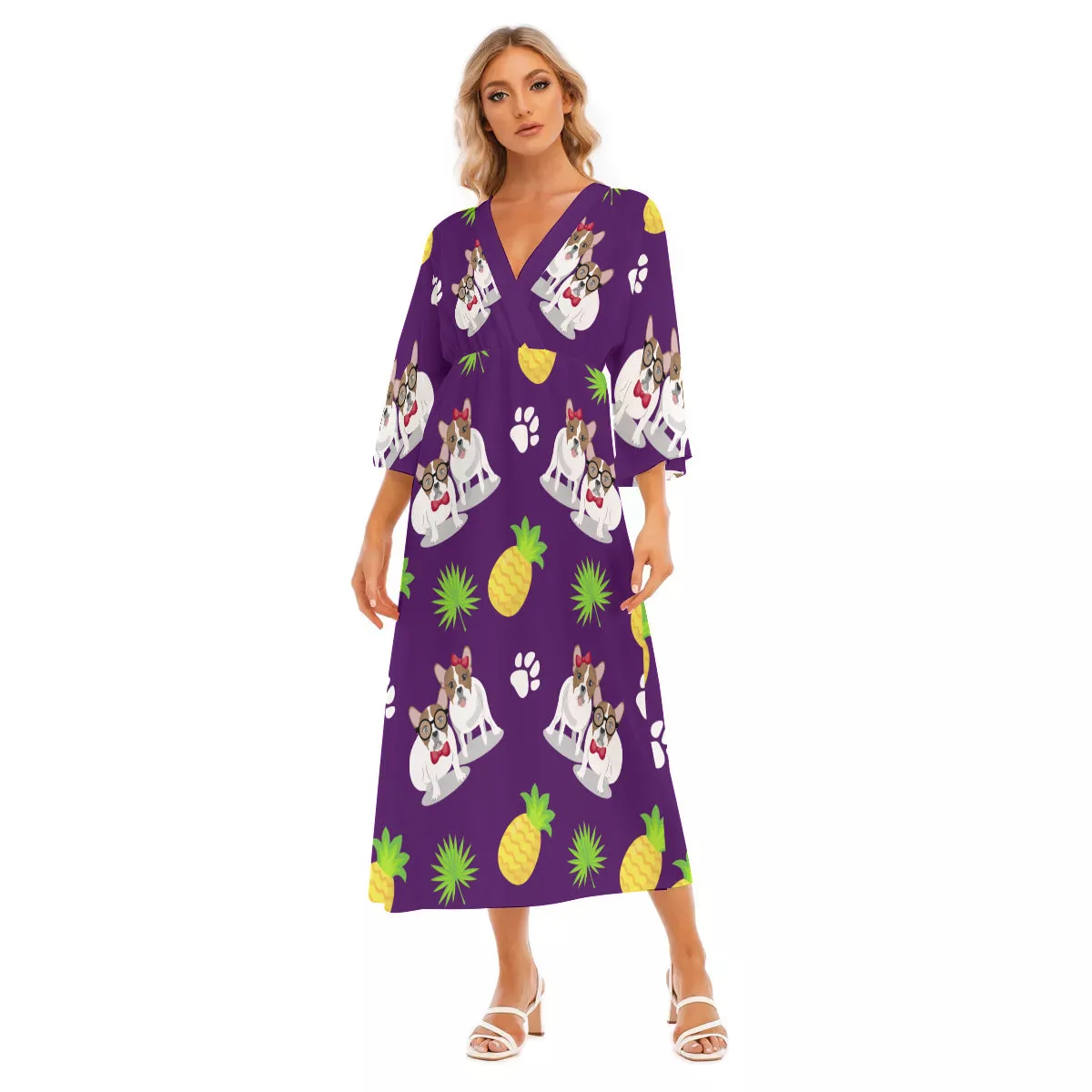 TILLY - Women's Mid-Sleeve Long Dress