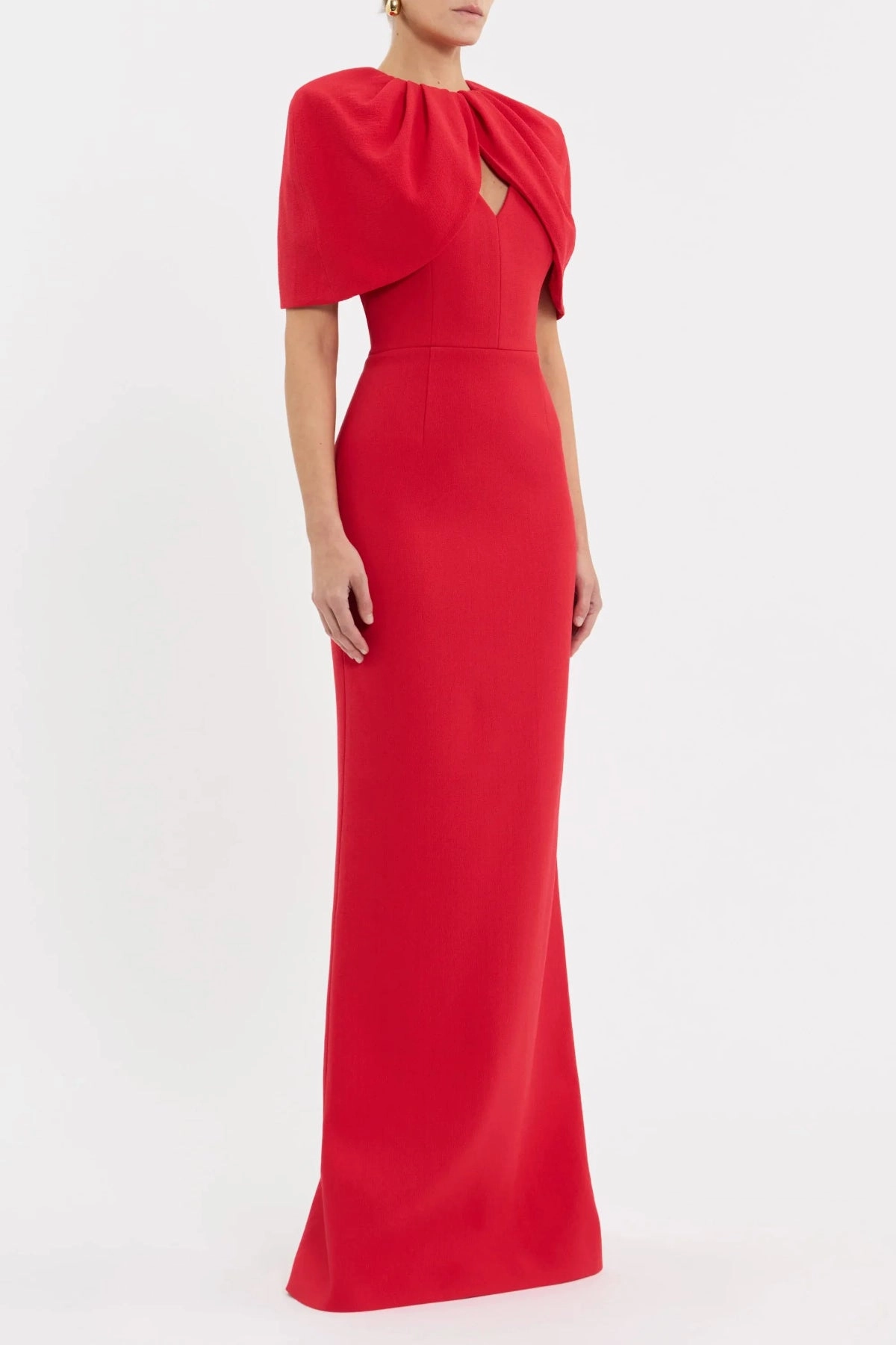 Stylish Appeal Breathable Layering Cameron Gown Red