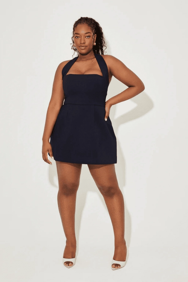 Breathable Comfort Wear The Ultimate Muse Structured Mini Dress Navy