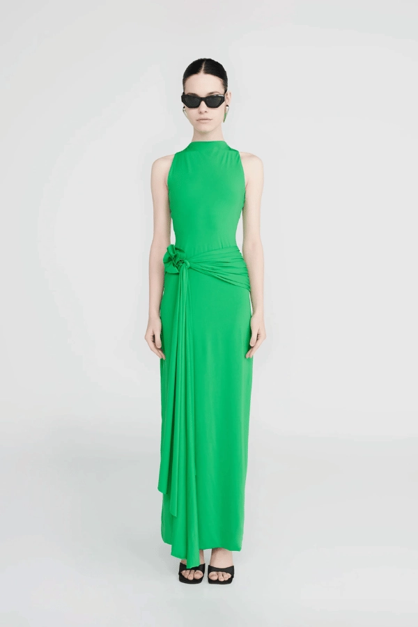 Tirso Spring Green Skin-friendly Quick Outfit