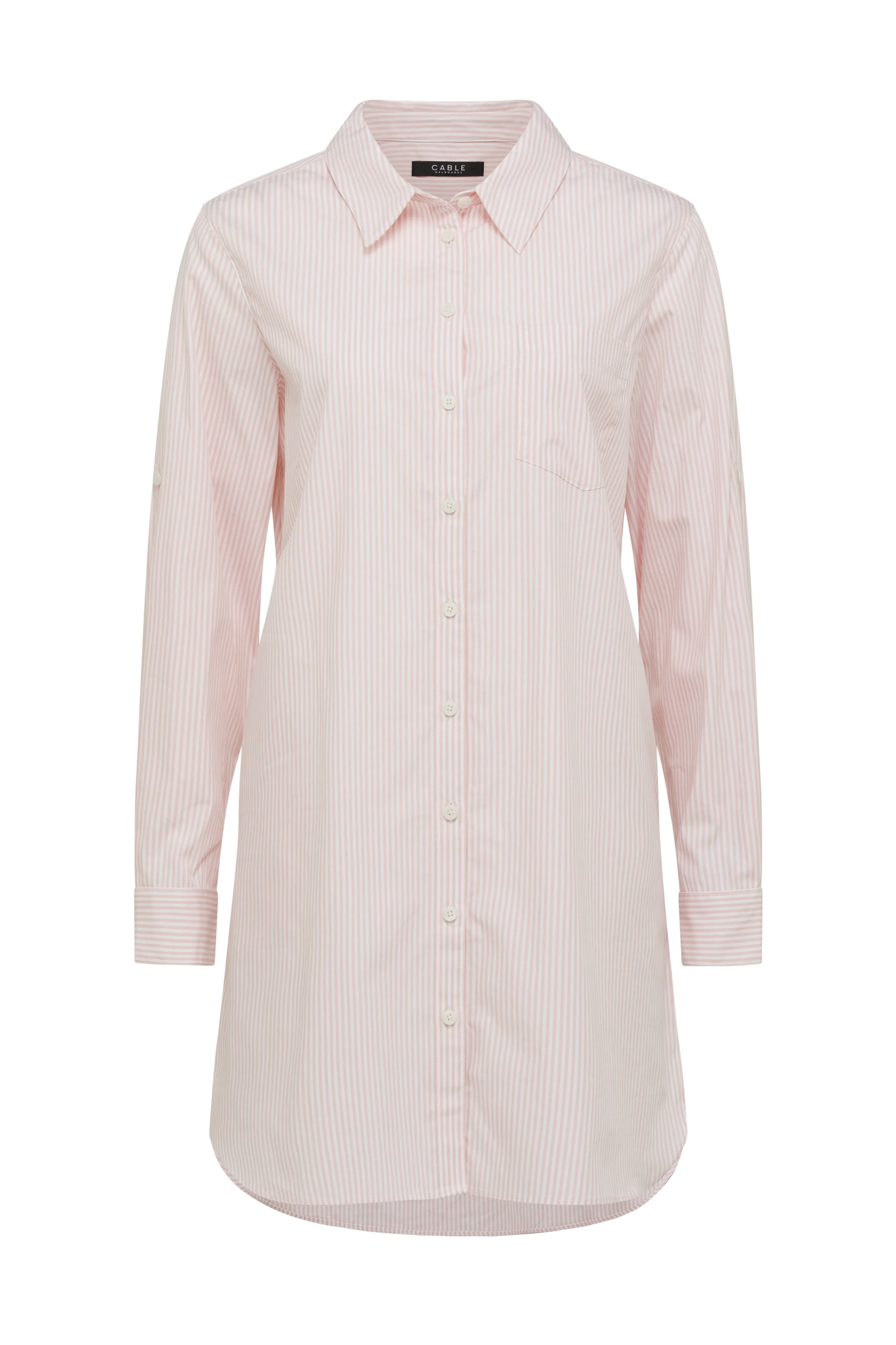 Tomboy Shirt - Pink Stripe