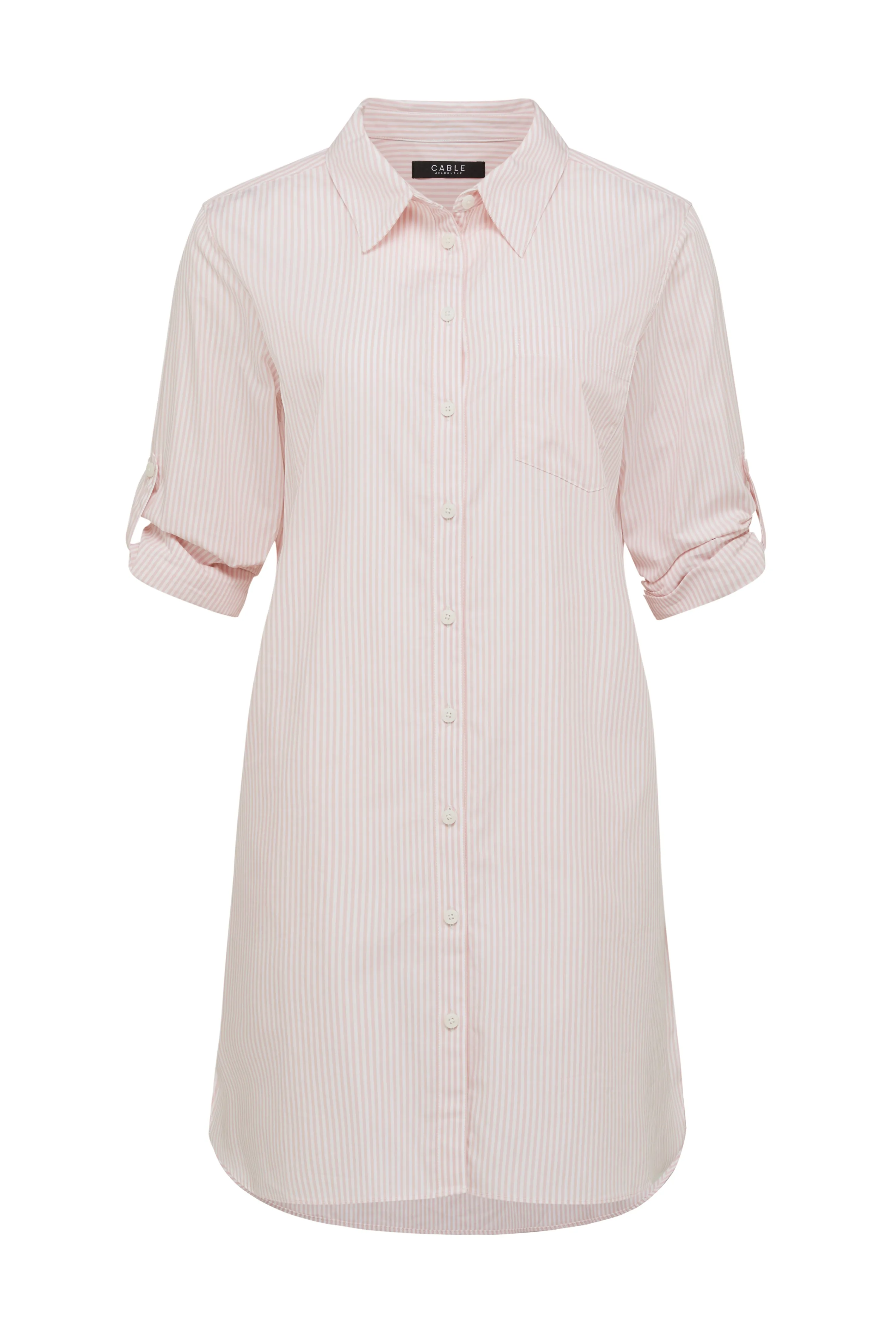 Tomboy Shirt - Pink Stripe