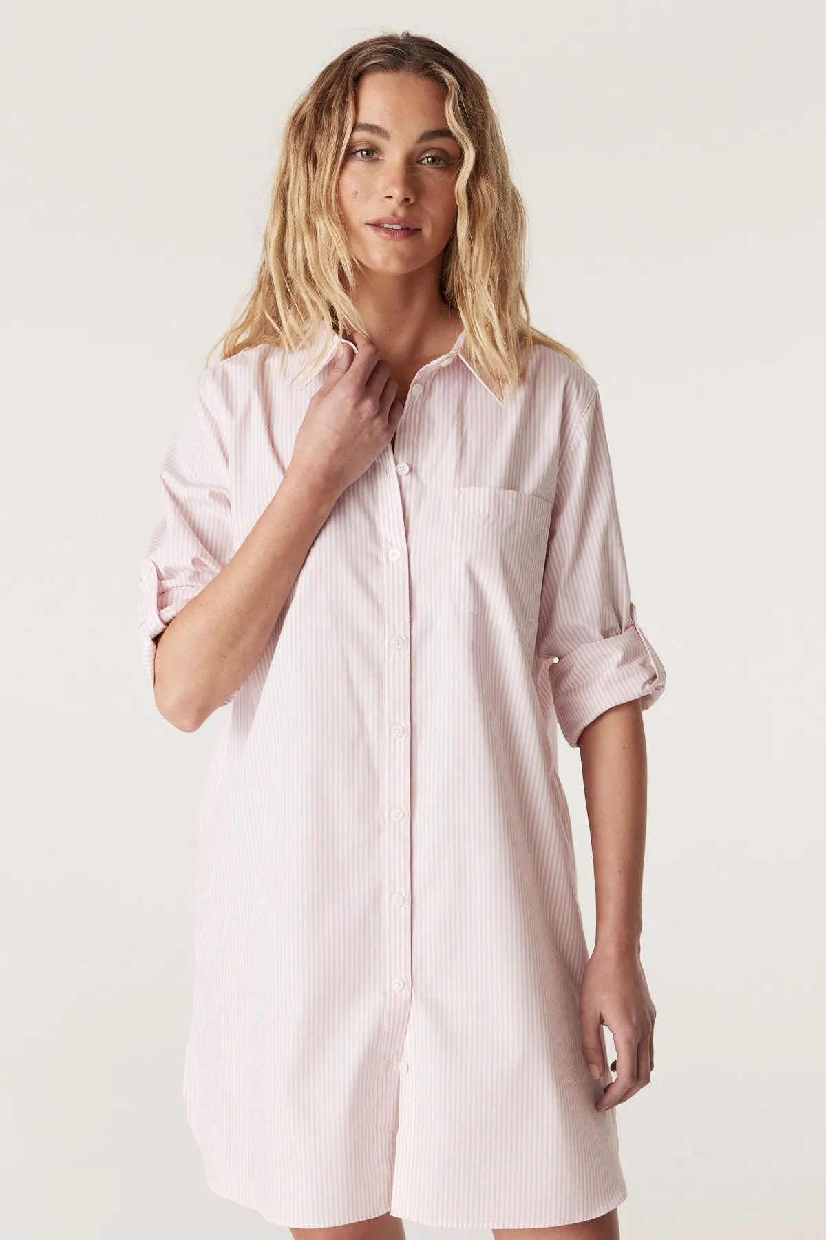 Tomboy Shirt - Pink Stripe