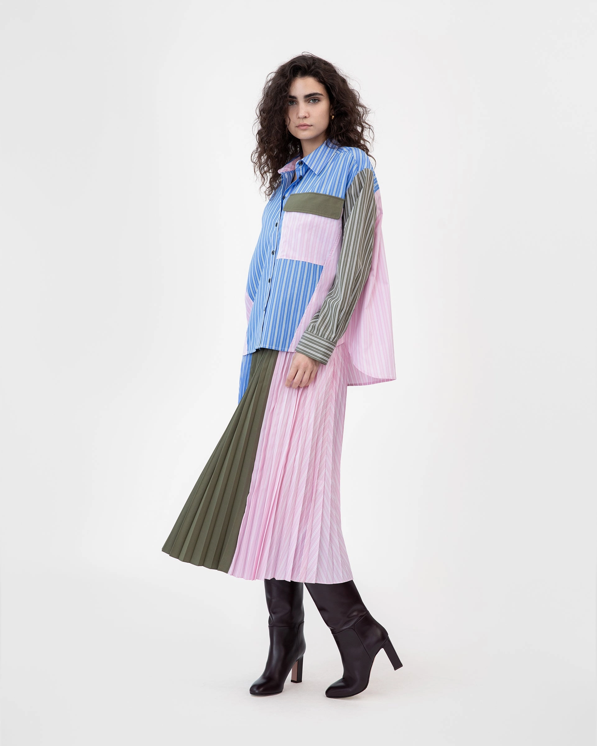 Non Slip Shoulder Seams MultiPurposeUtility Topher Stripe Top