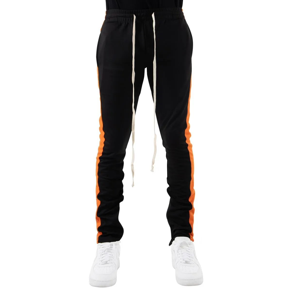 Track Pants In Black/Orange