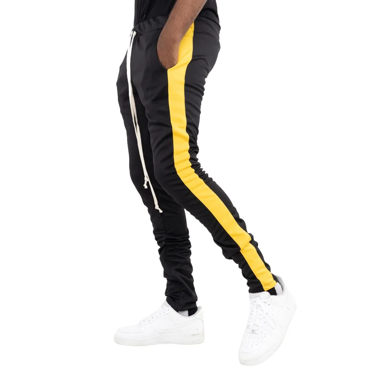 Track Pants In Black/Yellow