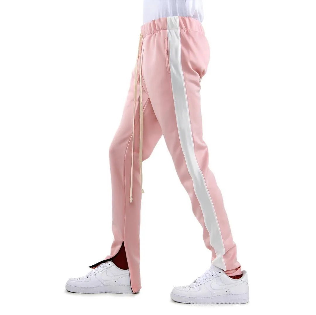 Track Pants In Dust Pink/White