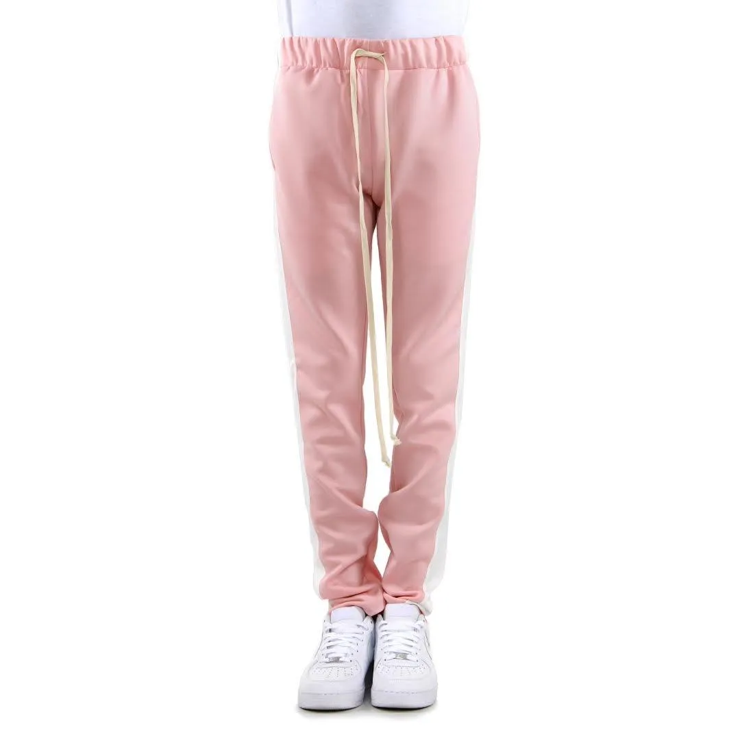 Track Pants In Dust Pink/White