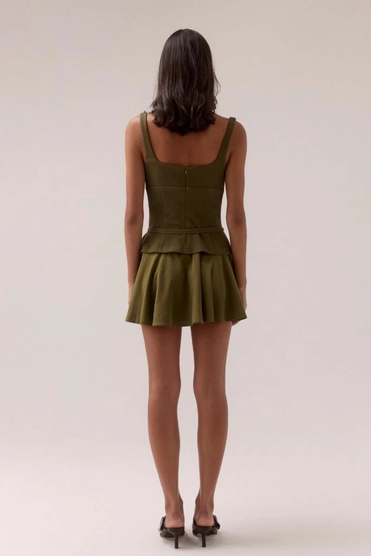 Daily Casual Demi Mini Dress Olive
