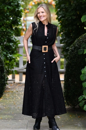 Whitney Dress / Black Eyelet Timeless Style Clean Comfort