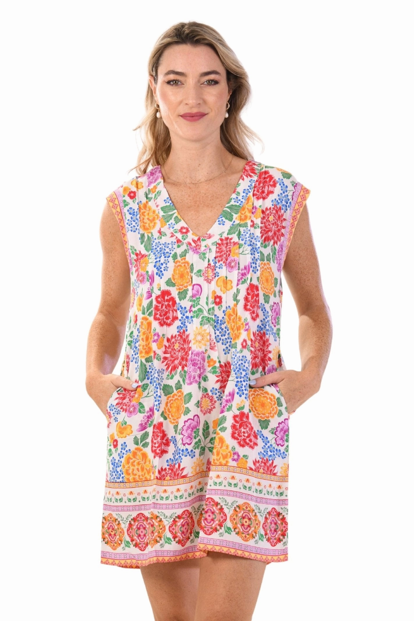 Calm Lines FadeResistantColor Kokomo Dress / Multi Floral