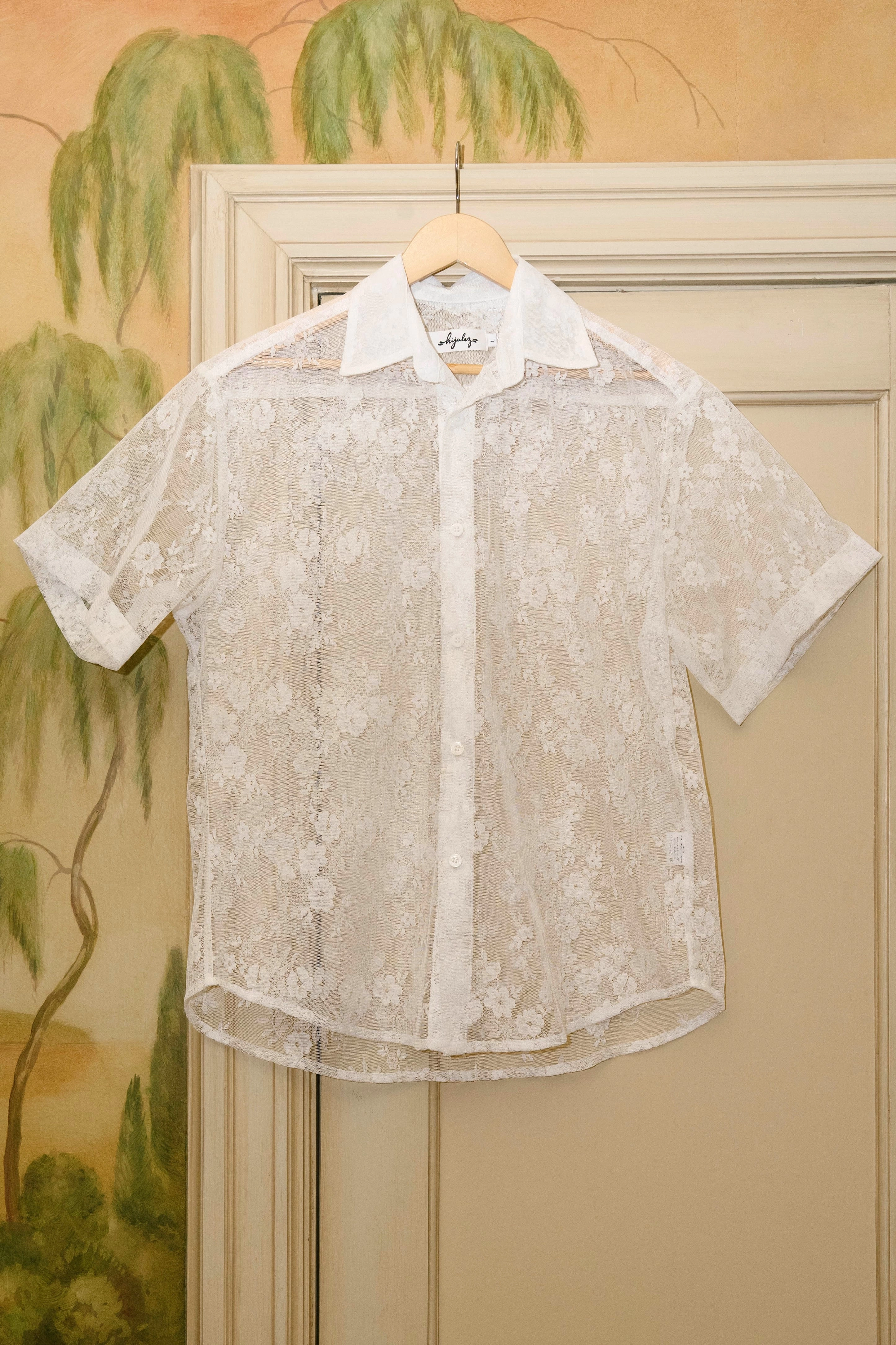 V-neck Blouse Seamless Construction Design Trev Button Down (Sizes L, XL)