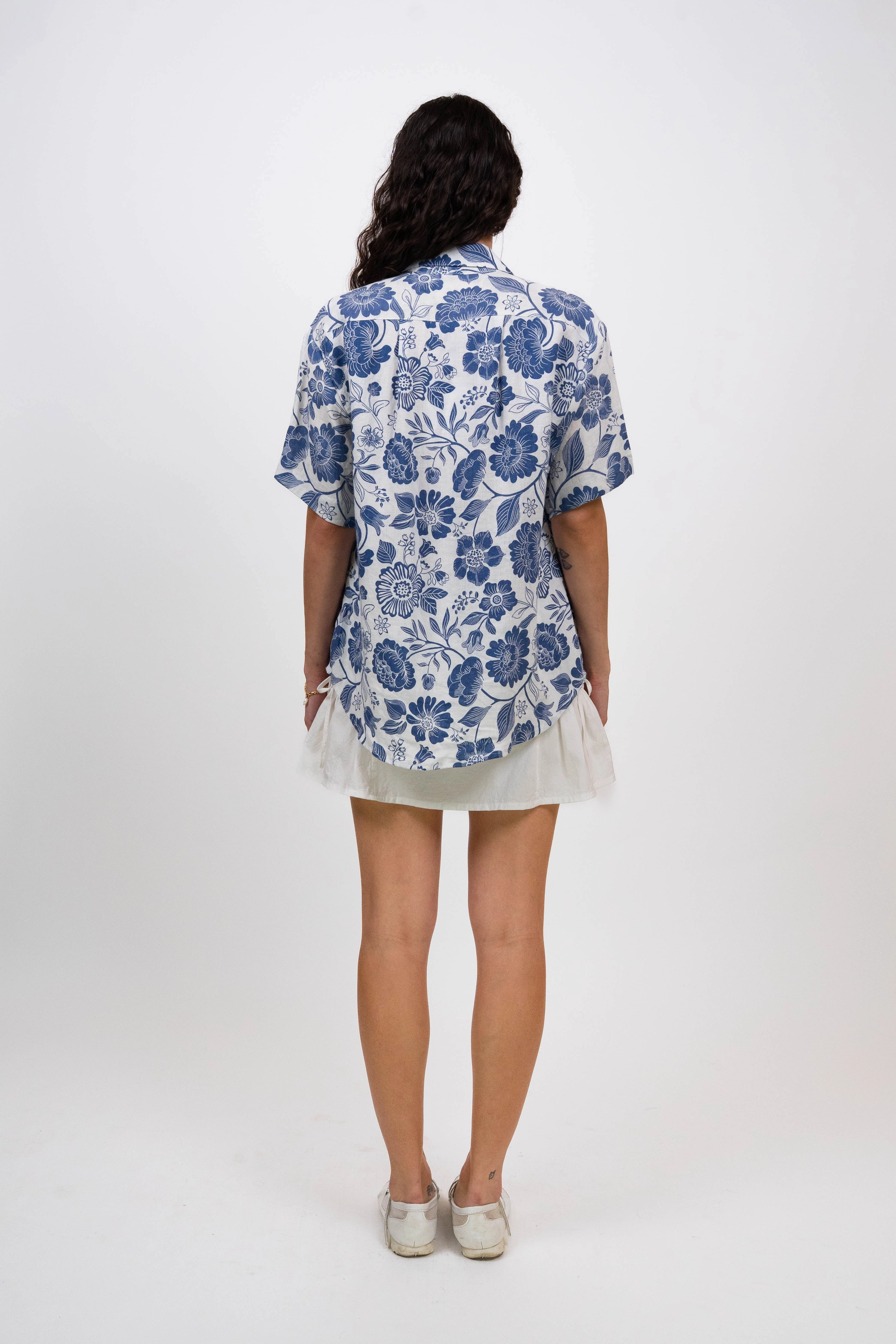 Breathable Linen Blend Trev Button Down (Sizes S, M)