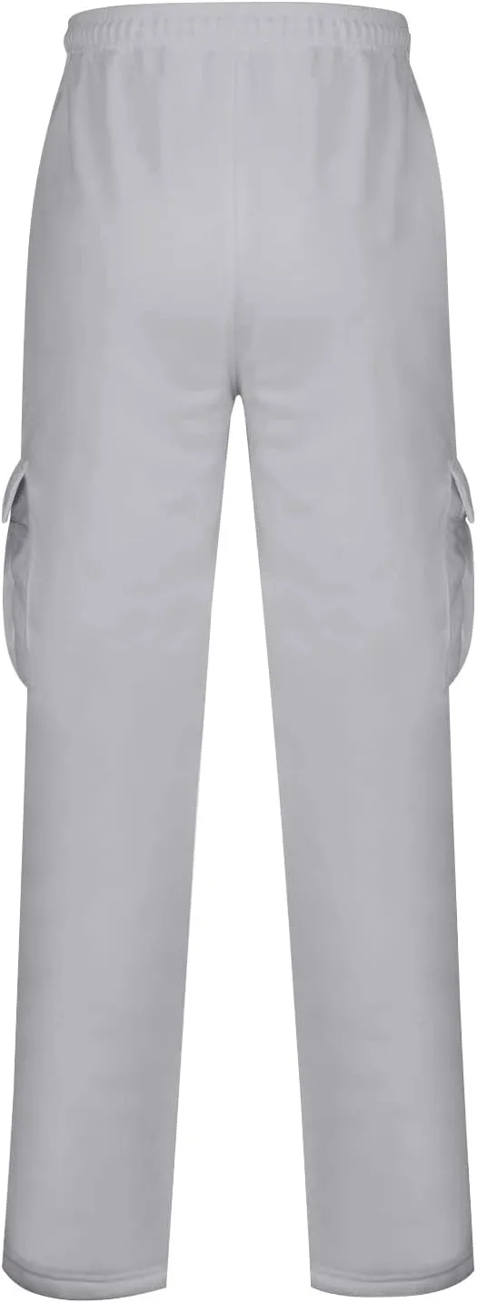 Trousers for Men Mens Sweatpants with Multi Pocket Stretch Outdoor Drawstring Tapered Running Summer Fishing