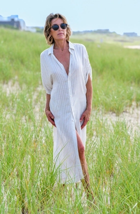 Quick Look Tulum Dress / Cotton Stripe